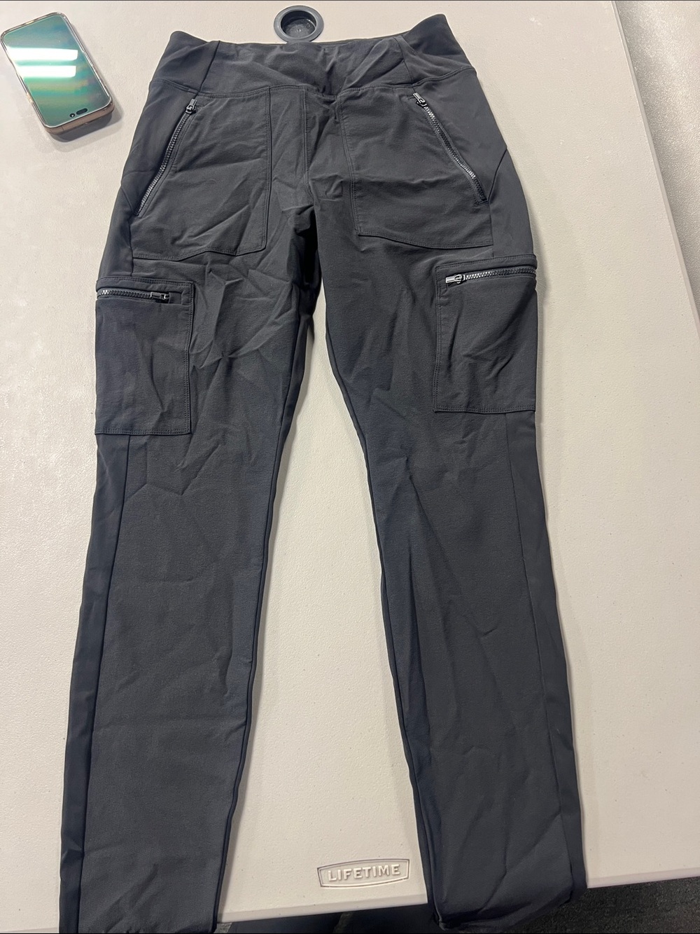 Athleta Black Cargo Performance Pants